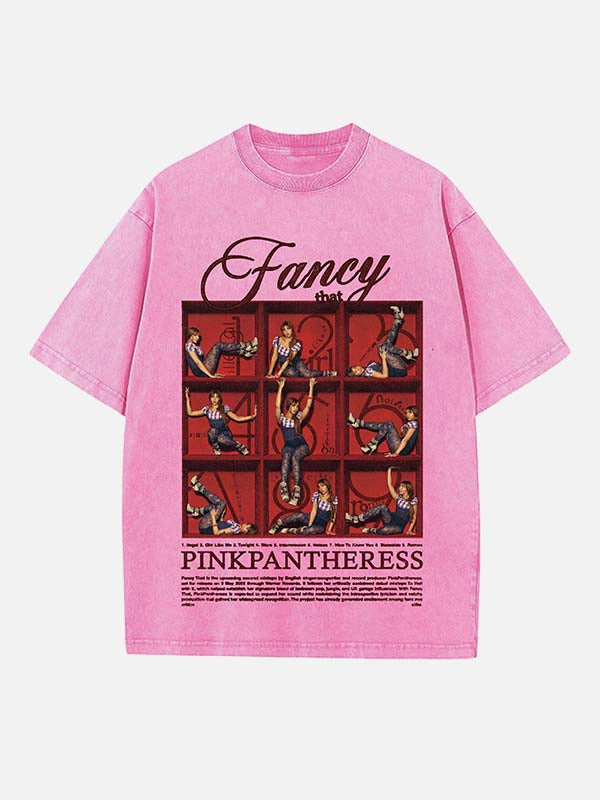 PinkPantheress Print Round Neck T-shirt