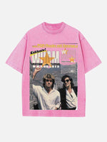 George Michael Wham! Print Round Neck T-shirt