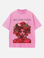 Kali Uchis Print Round Neck T-shirt