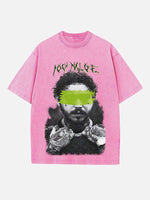 Post Malone Print Round Neck T-shirt