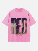 Taylor Swift Print Round Neck T-shirt