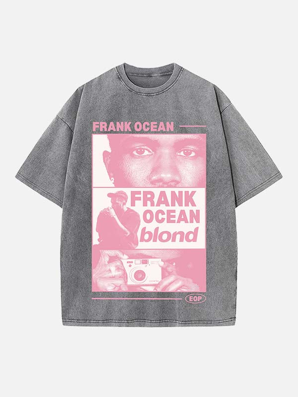 Frank Ocean Print Round Neck T-shirt