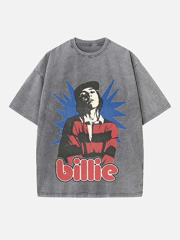 Billie Eilish Print Round Neck T-shirt