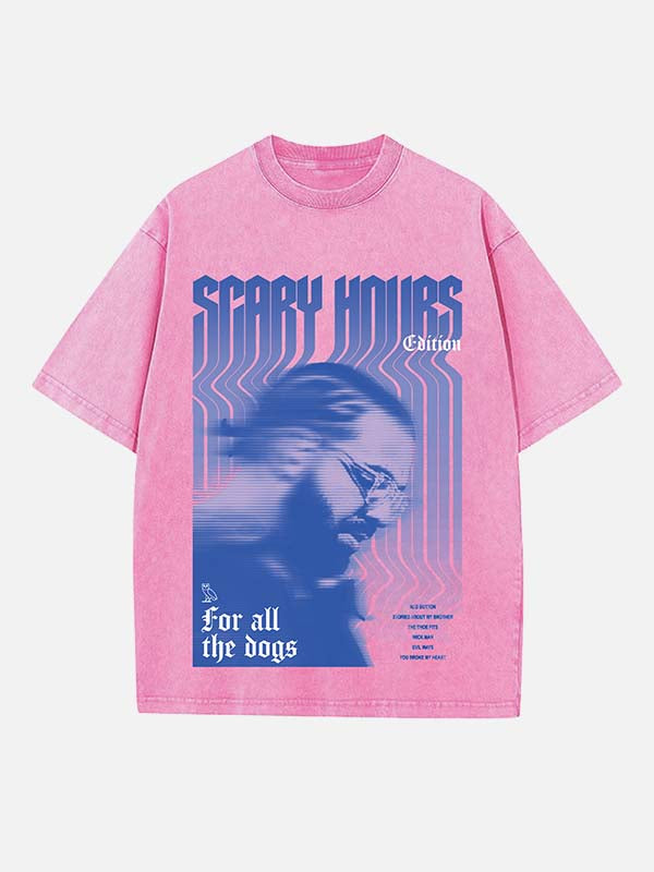 Drake Print Round Neck T-shirt