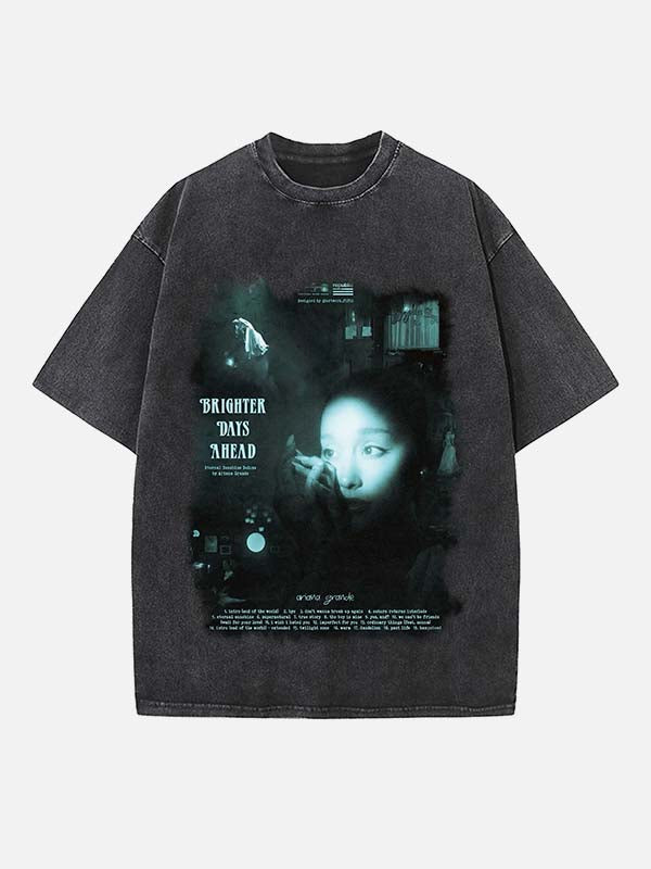 Ariana Grande Print Round Neck T-shirt