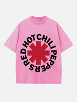 Red Hot Chili Peppers Print Round Neck T-shirt
