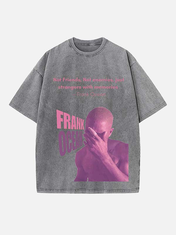 Frank Ocean Print Round Neck T-shirt