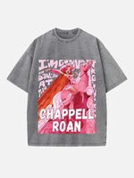 Chappell Roan Print Round Neck T-shirt