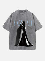 Rihanna Print Round Neck T-shirt