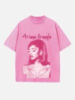 Ariana Grande Print Round Neck T-shirt
