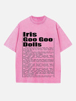 The Goo Goo Dolls Print Round Neck T-shirt