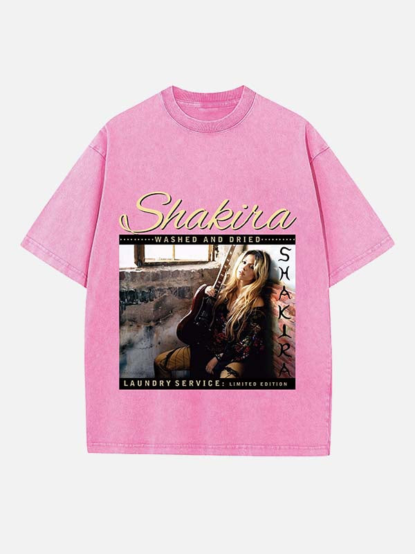 Shakira Print Round Neck T-shirt