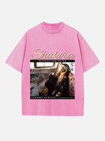 Shakira Print Round Neck T-shirt