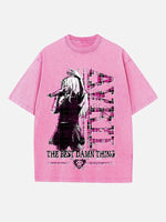Avril Lavigne Print Round Neck T-shirt