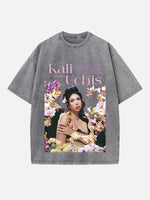 Kali Uchis Print Round Neck T-shirt