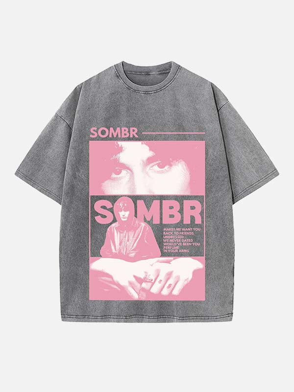 Sombr Print Round Neck T-shirt