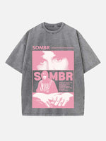 Sombr Print Round Neck T-shirt