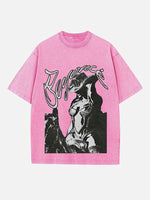 Beyoncé Print Round Neck T-shirt