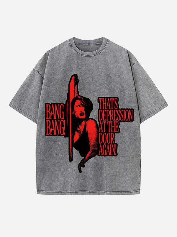 Raye Print Round Neck T-shirt