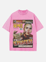 Eminem Print Round Neck T-shirt