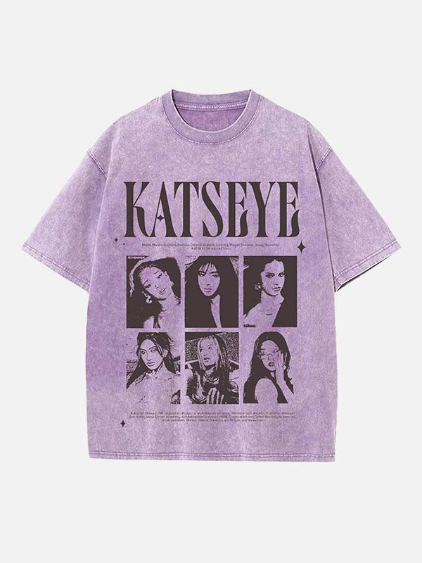 KATSEYE Print Round Neck T-shirt