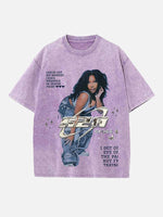 SZA Print Round Neck T-shirt