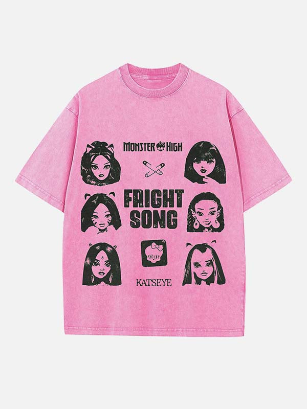 KATSEYE Print Round Neck T-shirt