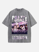 LE SSERAFIM Print Round Neck T-shirt