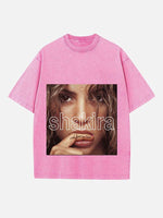 Shakira Print Round Neck T-shirt