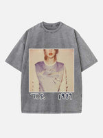 Taylor Swift Print Round Neck T-shirt