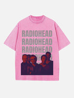 Radiohead Print Round Neck T-shirt