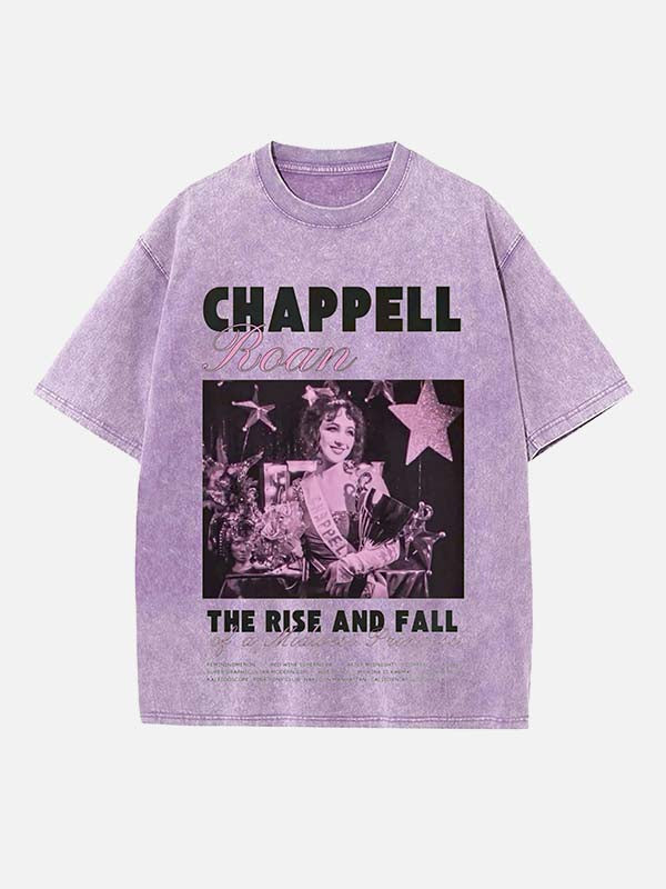 Chappell Roan Print Round Neck T-shirt