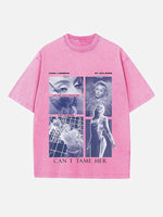 Zara Larsson Print Round Neck T-shirt