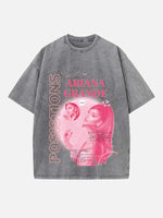 Ariana Grande Print Round Neck T-shirt