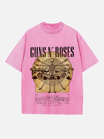 GUNS N' ROSES Print Round Neck T-shirt