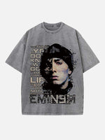 Eminem Print Round Neck T-shirt