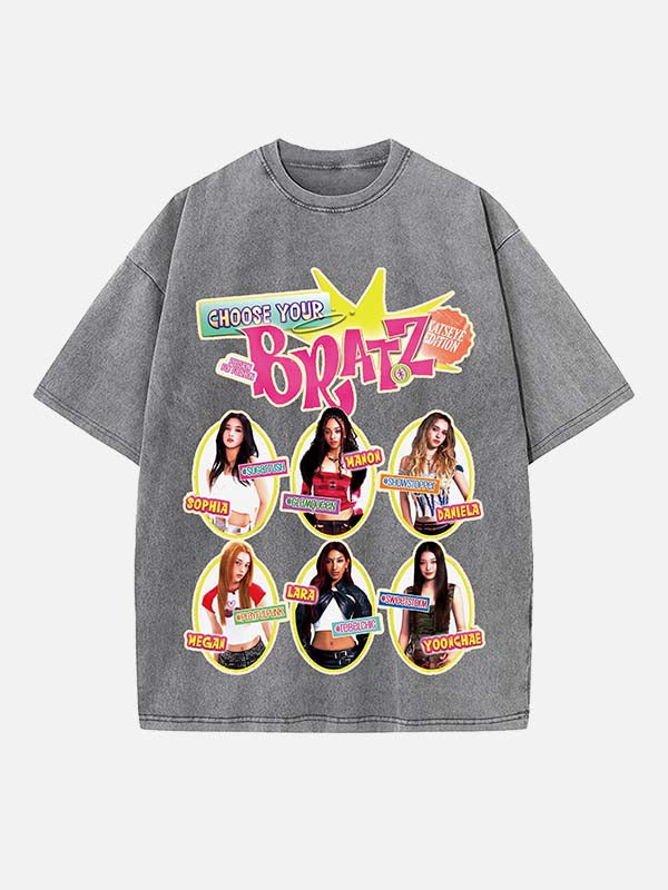 KATSEYE Print Round Neck T-shirt