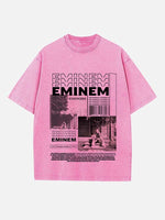 Eminem Print Round Neck T-shirt