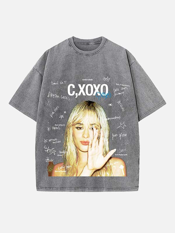 Camila Cabello Print Round Neck T-shirt