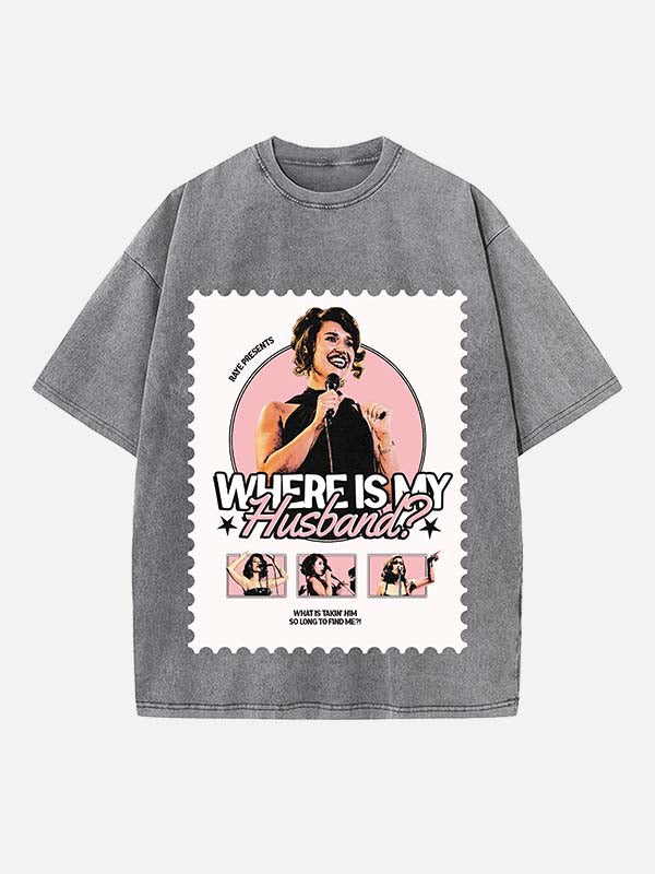 Raye Print Round Neck T-shirt