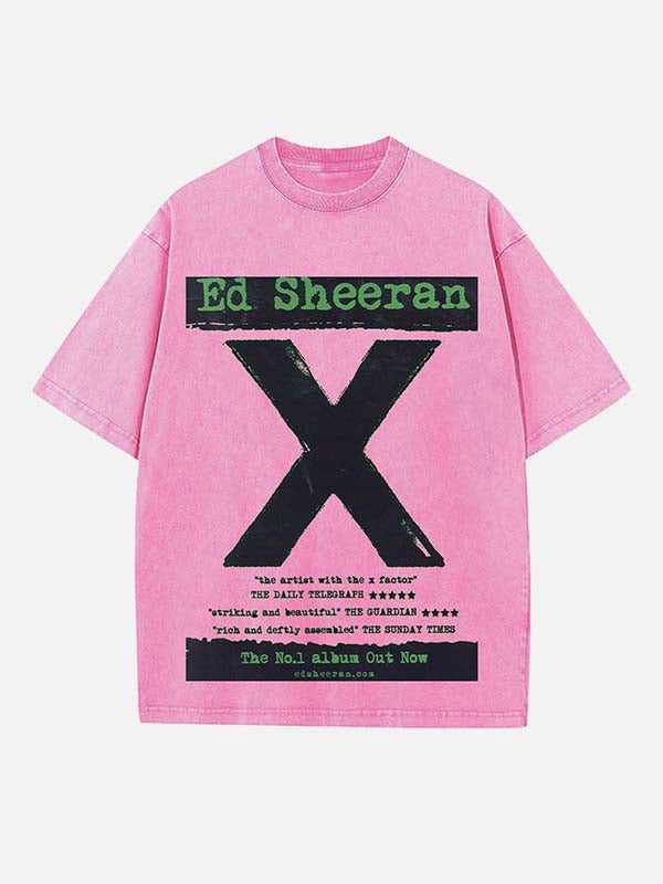 Ed Sheeran Print Round Neck T-shirt