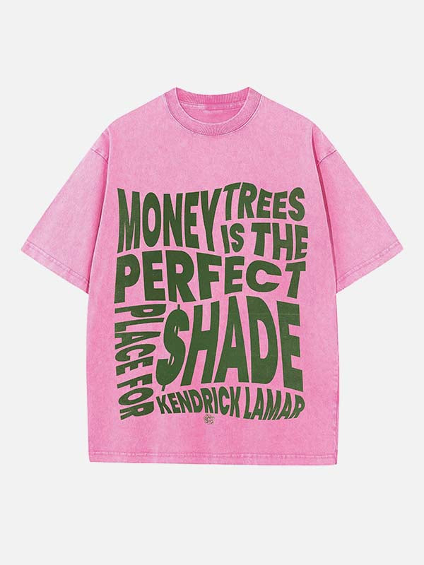 Kendrick Lamar Print Round Neck T-shirt