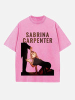 Sabrina Carpenter Print Round Neck T-shirt