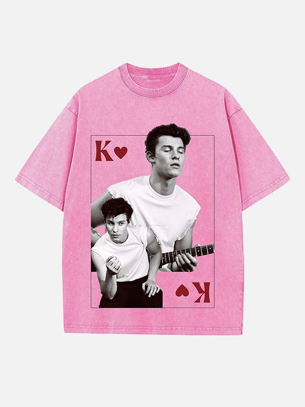 Shawn Mendes Print Round Neck T-shirt