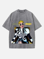Cardi B Print Round Neck T-shirt