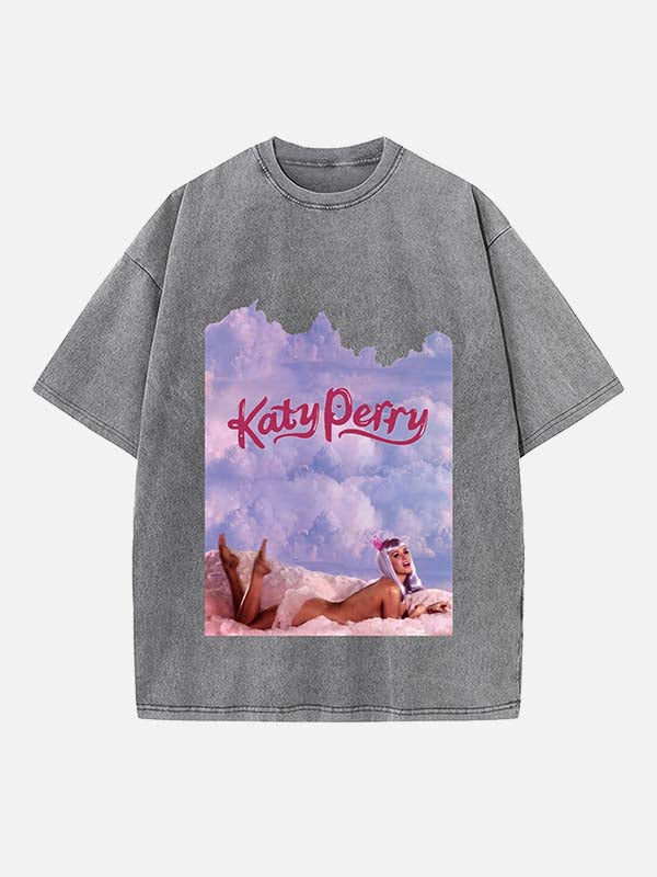 Katy Perry Print Round Neck T-shirt