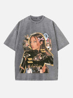Ariana Grande Print Round Neck T-shirt