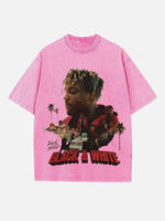 Juice WRLD Print Round Neck T-shirt