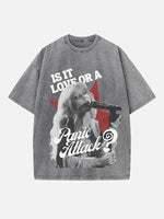 Halsey Print Round Neck T-shirt