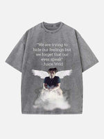 Juice WRLD Print Round Neck T-shirt